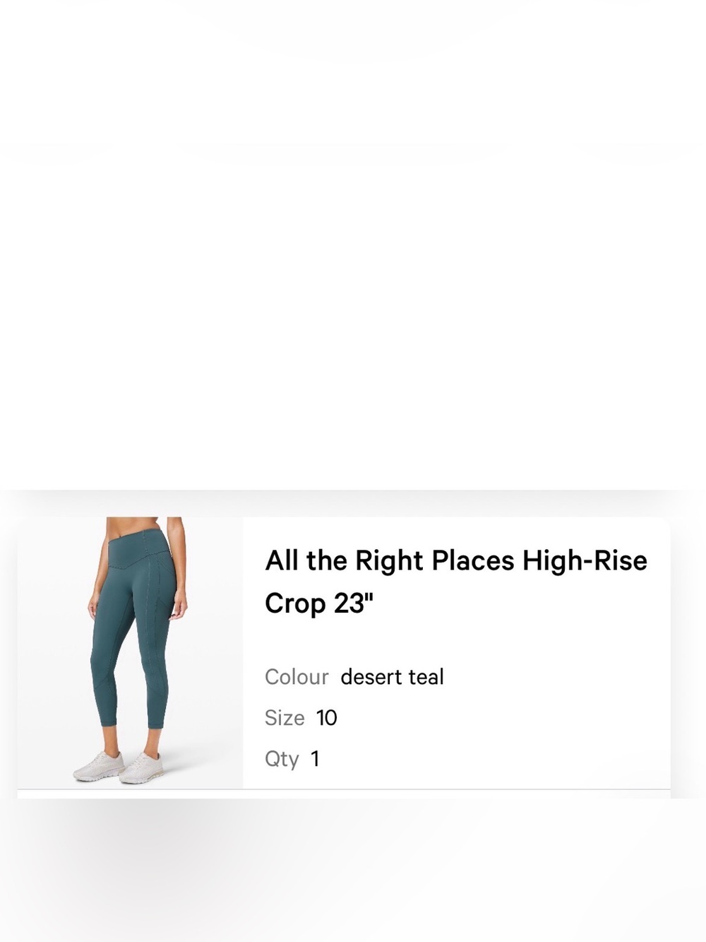 All the Right Places High-Rise Crop 23" in Desert Teal